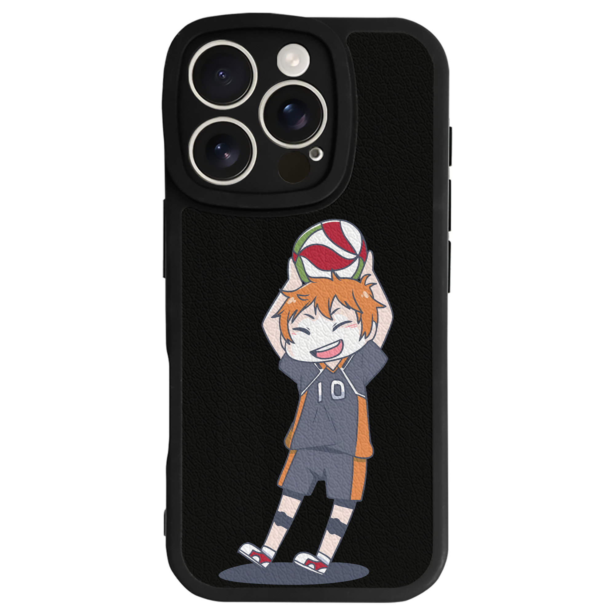 （画像用） ハイキュー!! Haikyu!! 【iPhone 16シリーズ対応】シリコンスマホケース（レザー調） 材質：シリコン